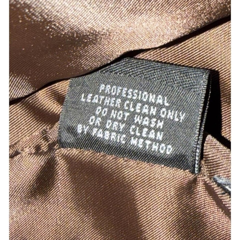 Roundtree & Yorke Men's Distressed Brown Genuine Leather Jacket 4X - Picture 6 of 6